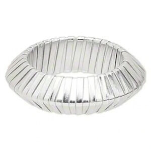 Shagadelic Mod 60s Jetsons Style Silver Bracelet